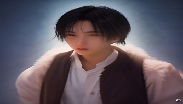 书桌上摊开的笔记本电脑屏幕显示在线阅读界面，暖黄台灯光线下营造深夜读书的氛围